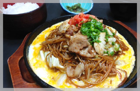 鉄板焼きそば定食