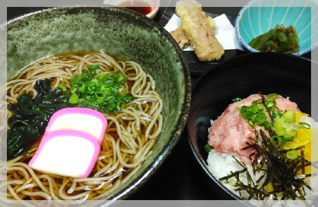 そば（ミニねぎたく丼）定食