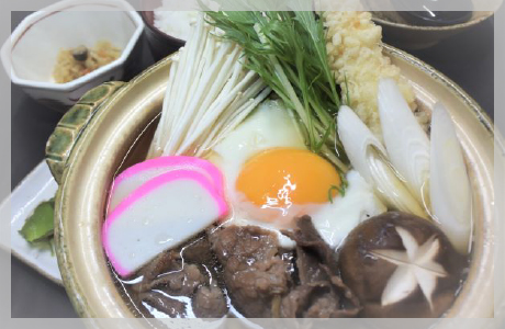 鍋焼きうどん定食